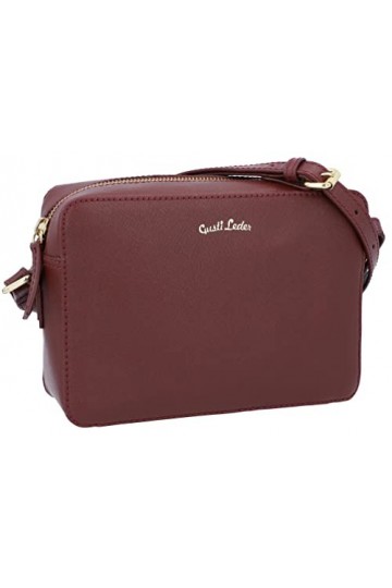 Gusti petit sac à main Cuir - Almina Sac a main bordeaux femmes Sac bandoulière rectangulaire Sac porté épaule femmes cuir ve