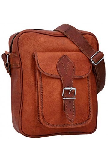 Gusti Cuir nature - Sac à main „Frank“ Sac à bandoulière pratique vintage Taille Moyenne Unisexe Marron H48