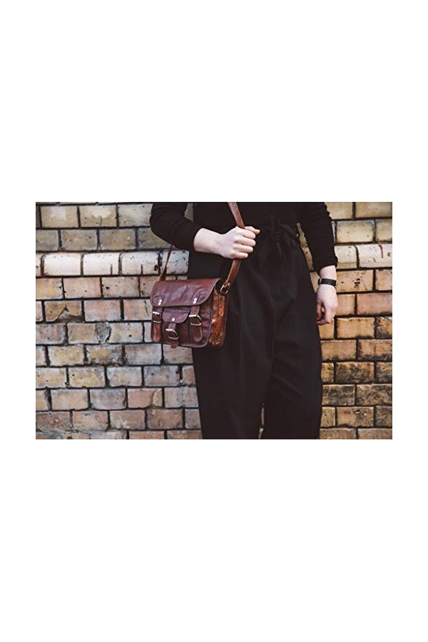 Gusti Emilia 7 Sac à main à bandoulière en cuir pour tablette 7 pouces Sac à main Sac à main Sac de soirée Sac à bandoulière 