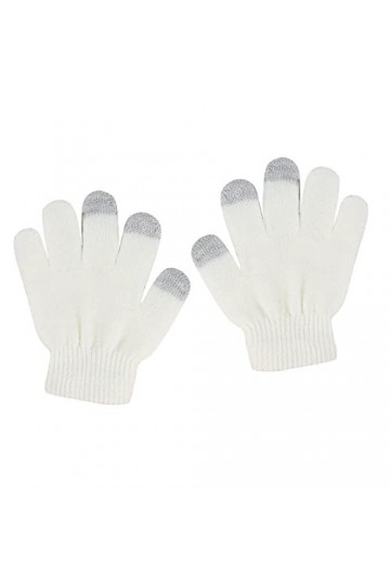 Finger Color Slip Show Gants de cyclisme en laine stretch solide pour enfants Gants tricotés sans gants pour femme Gants dhi