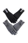 Longyangqk Gants dhiver pour Femmes Gants Chauds à écran Tactile Gants Coupe-Vent pour Femmes Filles Hiver