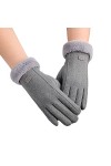 SamHeng Gants dhiver pour Femme, Gants doublés en Polaire, Gants Thermiques Doux et Chauds, Gants de téléphone Coupe-Vent po