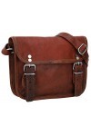 Gusti Cuir nature - Sac à main „Jane M.7,9"" Sac à bandoulière pratique vintage Taille Moyenne femme en cuir de chèvre Marron