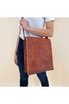 Gusti Cuir nature - Sac à bandoulière „Finn Sacoche à bandoulière pratique vintage Taille Moyenne unisexe en cuir de chèvre M