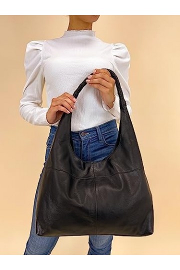 Gusti sac à main cuir - Giulia Shopper sac porté épaule sac bandoulière cuir sac bandoulière sac ordinateur cuir noir