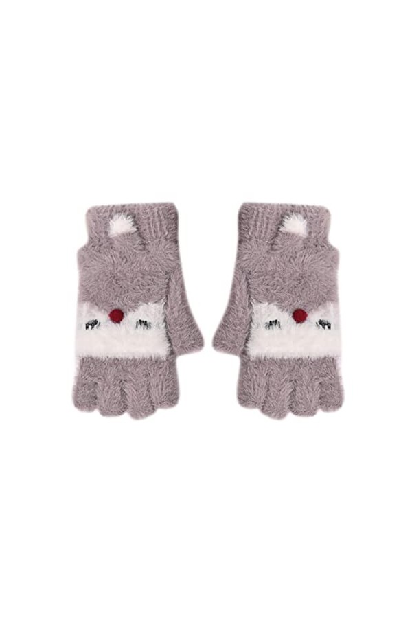 Couverture à en Laine garçons avec mitaine pour Gants pour Tout-Petits Gants Haut en Cachemire Convertible Enfants Hiver sans