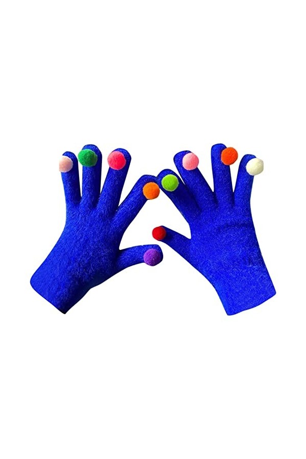 Gants Femme Hiver Hiver Epais Polaire Gants Mitaine Mitaines Tricotées Chaud écran Tactile Antidérapants Gants en Tricot Mita