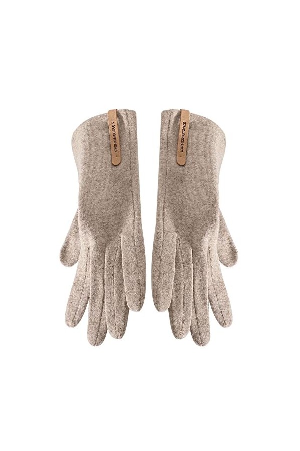 Gants tactiles classiques pour écran tactile dhiver pour femme - Gants tactiles pour écran tactile - Doublé chaud - Moufles 
