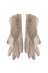 Gants tactiles classiques pour écran tactile dhiver pour femme - Gants tactiles pour écran tactile - Doublé chaud - Moufles 