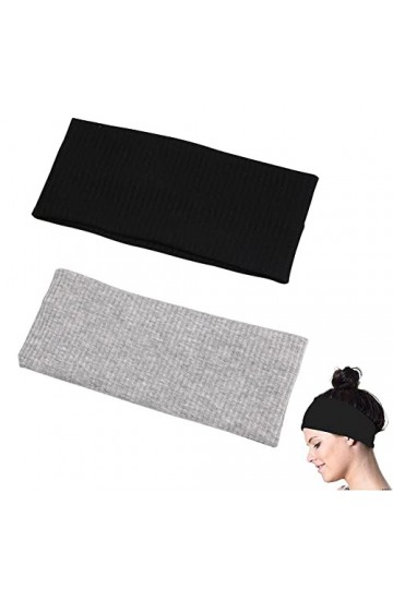 Bandeaux de Sport, Bandeaux de Cheveux Élastique Antidérapant, Bandeau Anti-Transpiration, Bandeaux De Coton De Yoga, pour Jo