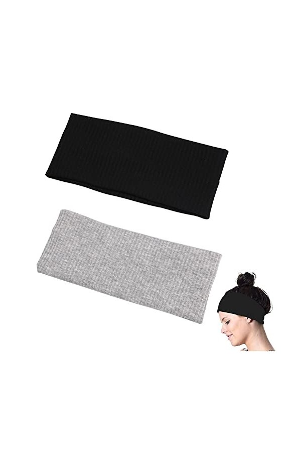 Bandeaux de Sport, Bandeaux de Cheveux Élastique Antidérapant, Bandeau Anti-Transpiration, Bandeaux De Coton De Yoga, pour Jo