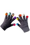 DondPO Gants Noir Femme, Coupe-Vent Hiver écran Tactile Gants en Tricot Gants Moto Noirs Stretch Gants Tricoté Mitaines Trico