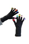 Gants pour étudiants - Moufles chaudes - Pour écran tactile - Pompons colorés - Pour femme - Fournitures de cyclisme dhiver,