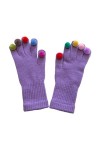 Gants pour étudiants - Moufles chaudes - Pour écran tactile - Pompons colorés - Pour femme - Fournitures de cyclisme dhiver,