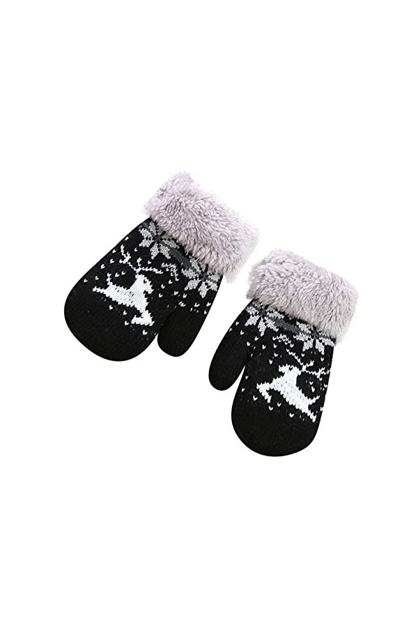 Jolies Filles et Mitaines pour garçons Mitaines Gants Chauds en Polaire épaissie Gants Enfant Cross