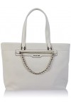 Michael Kors Elliot LG TZ Tote, Bag Women, White, Taille Unique