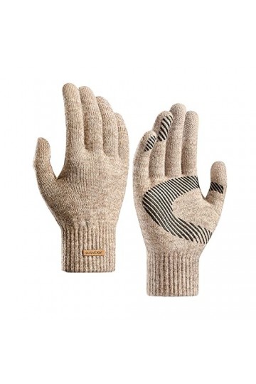 Gants dhiver Gants Femmes Moufles Gants Tricotés Gants Tricotés Gants Chaud Coupe-Vent Gants Sport Vélo Tricoté Gants Cyclis