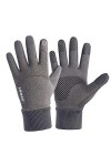 Gants dhiver avec boucle pour homme et femme - Gants en velours chaud et antidérapant - Moufles pour femme par temps froid -