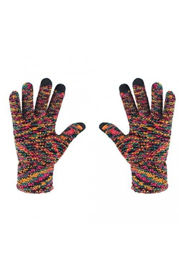 Gants dhiver pour écran tactile - Gants chauds pour femme - Gants tricotés antidérapants pour femme, a, taille unique