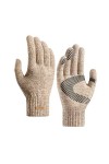 Gants dhiver en tricot - Gants dhiver sans doigts - Gants tricotés - Gants en tricot extensible - Chaud - Unisexe - Pour fe
