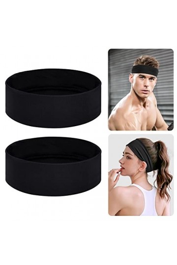 URAQT Bandeaux de Sport, 6PCS Bandeau Cheveux Femme, Headbands Élastique, Bandeaux de Yoga, Bandeaux de Course Accessoires de