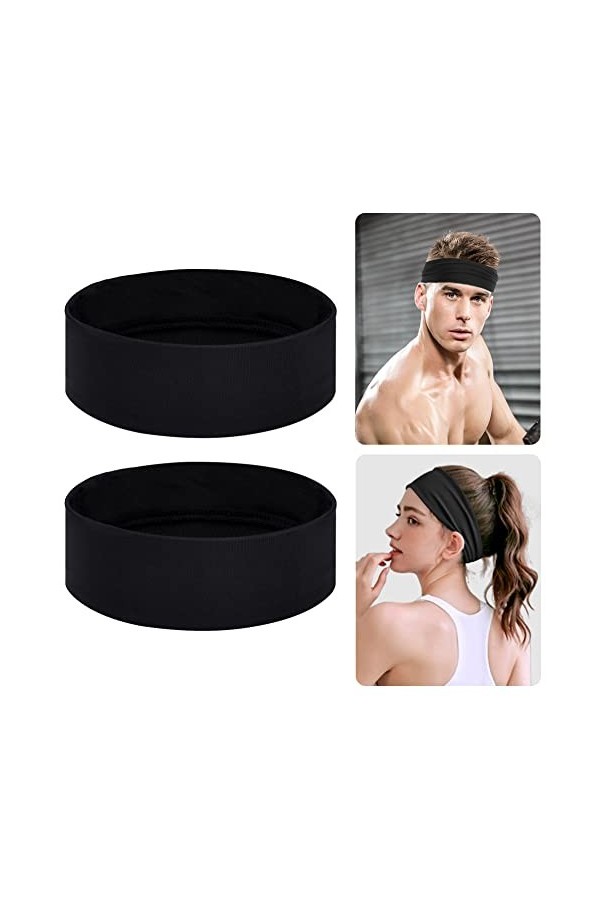 URAQT Bandeaux de Sport, 6PCS Bandeau Cheveux Femme, Headbands Élastique, Bandeaux de Yoga, Bandeaux de Course Accessoires de