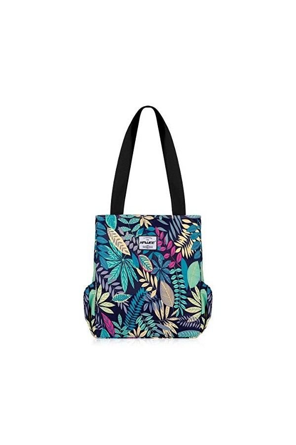 HAWEE Mode Femme Sac à Bandoulière Grande Capacité Sac Dépaule Léger Sac Fourre-Tout avec Zip Loisir Sac à Provisions Imperm