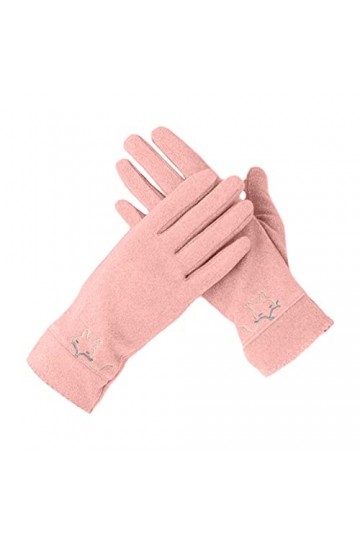 Allbestop Gants Chauds Gants Tricotés Flanelle,Gants De Chasse Gants Cuir Femme Mitaines Moufles Gants De Menage Gants Chauff