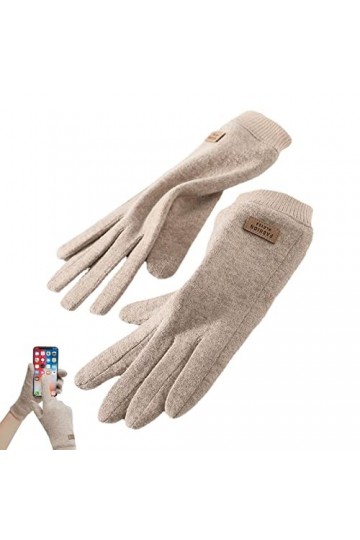 Vecksoy Gants Thermiques pour écran Tactile – Gants Thermiques en Cachemire | Gants complets en Cachemire pour Femme Gants mo