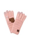 YANFJHV Gants dhiver pour femme - Gants chauds doublés en polaire - Poignets élastiques - Bonnet dhiver avec gants bleu ma