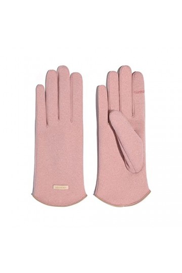 GIVBRO Gants dhiver pour écran tactile - Gants thermiques doublés pour femme - Gants épais pour cyclisme, sports de plein ai