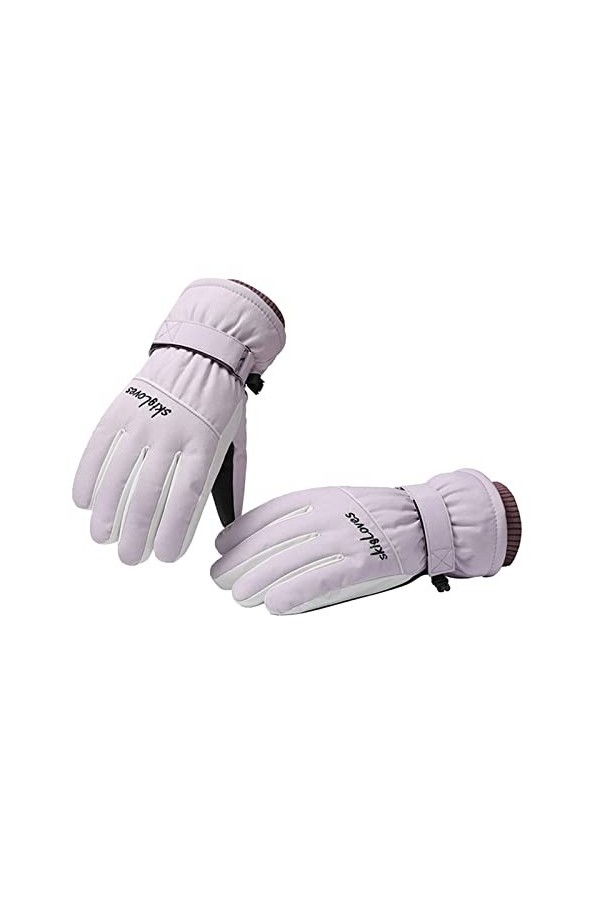 Moufles de ski pour femme - Chaud et épais - Coupe-vent - Imperméables - Pour lextérieur - Costume de paon