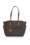 Michael Kors Marilyn MD TZ Tote, Bag Women, Vanilla/Acorn, 24,77 x 13,02 x 11,43