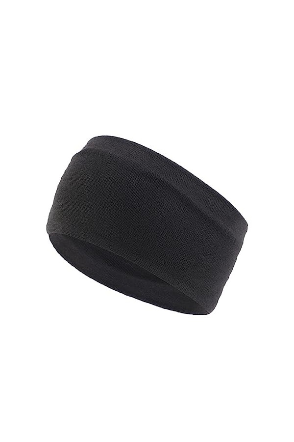 Bandeaux de Sport,2 Pièces Bandeau Noir Cheveux Bandeaux de Cheveux Élastique Antidérapant, Bandeau Anti-Transpiration, Bande