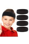 Yolev 4 Pièces Enfants Garçons Bandeau Bandeau Headband Sweatband de Sport Front Bandeaus de Basket Ball Costume Sport Bandea