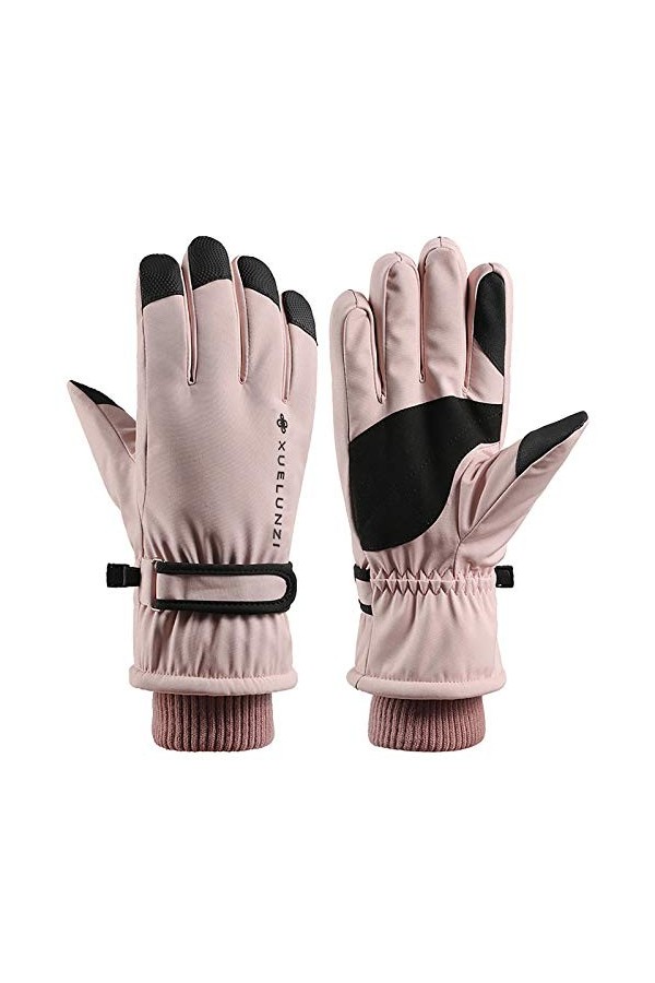 Moufles avec cordon, gants coupe-vent, gants à 3 doigts, ensemble de gants pour homme, gants marron, gants lumineux, gants en