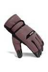 Moufles avec cordon, gants coupe-vent, gants à 3 doigts, ensemble de gants pour homme, gants marron, gants lumineux, gants en