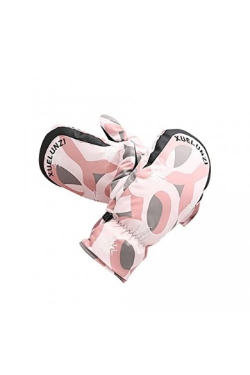 CXj374 Gants dhiver chauds et résistants au froid pour femme Rose Taille unique