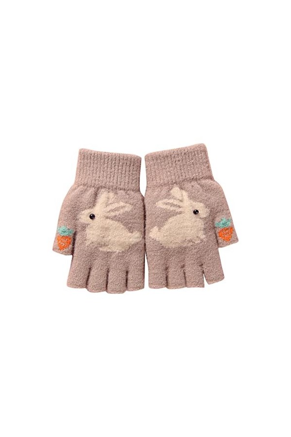 DondPO Gant Moto Hiver, Noir Epais Hiver Gants Mitaines Coupe Velo Gants en Tricot Gants Mitaine Mitaines Tricotées écran Tac