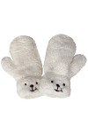 Tuelaly 1 paire de gants pour femme résistants au froid pour léquitation, le ski, les ours moufles durables kaki
