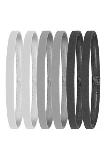 WLLHYF 6 pièces Bandeaux élastiques pour le sport Bandeaux antidérapants pour la course à pied Bandeaux pour la transpiration