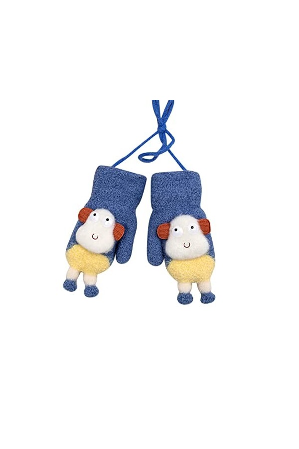 Comprend des gants épais et chauds en velours épais pour bébé et plus de gants en velours doux et froids de dessin animé gant