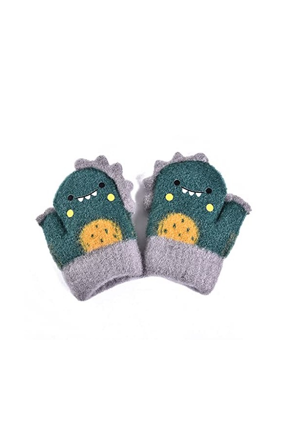 PHILSP Gants tricotés dhiver pour enfants avec de jolies moufles en laine pour nouveau-né, jours de neige, lutte chaude mouf
