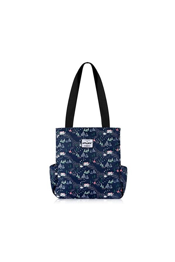 HAWEE Mode Femme Sac à Bandoulière Grande Capacité Sac Dépaule Léger Sac Fourre-Tout avec Zip Loisir Sac à Provisions Imperm