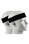IPOW 2 Pcs Bandeau Sport Anti Transpiration, Serre-Tête pour Running, Tennis, Basketball, Volleyball, Yoga, Headband Sportif 