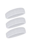 WILLBOND 3 Pièces Bandeau de Sport pour Hommes et Femmes, Bande de Cheveux Élastique Non Slip Évacuation de lHumidité Bandea