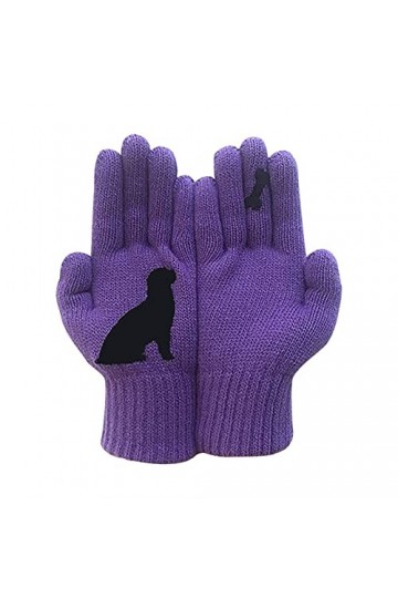 Gants dhiver pour Femmes Hiver Stretch Automne Hiver Mitaines Gants tricotés Gants Coupe Vélo de Sport pour Femmes Côté Camp