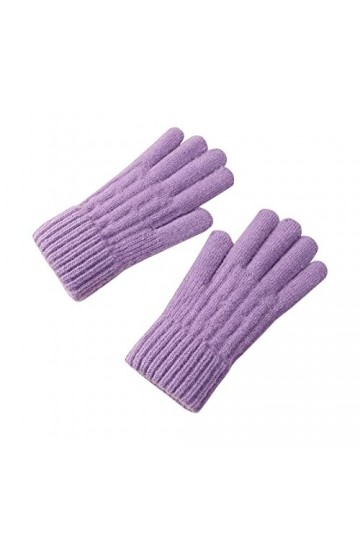 DondPO Gants de Travail Hiver Chaud Epais Hiver Mitaines Gants en Tricot écran Tactile Coupe-vent Stretch Gants Chauds Gants 