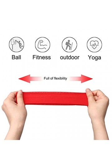 nuosen 10 Pcs Bandeaux De Coton De Yoga, Bandeau Élastique pour Sports, Pilates, Fitness Couleurs Mixtes 