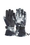 hahuha Gants pour femme taille moufle, gants de ski pour adultes chauds L - Gants universels pour femme noir 5, taille uniq
